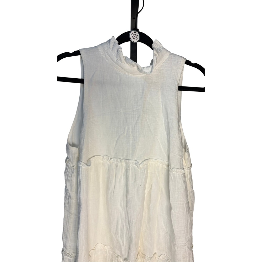 Tuckernuck Pomander Place Morgan White Mini Swing Dress (MSRP: $158) Medium - Picture 4 of 8